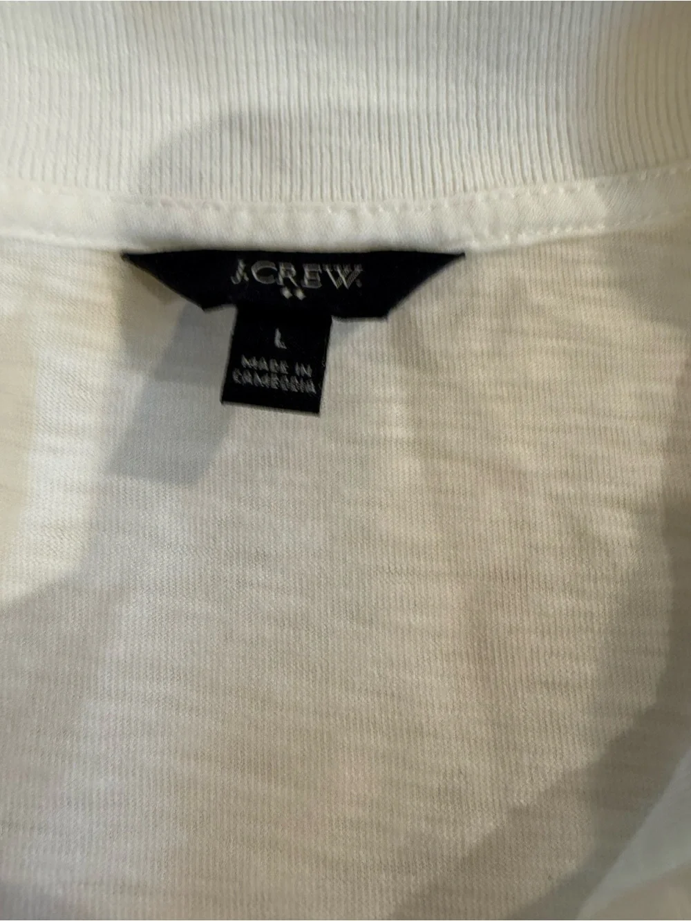 J.Crew Men’s Slub Cotton Polo Shirt – Size L